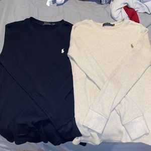 2 men polo long sleeve sweater